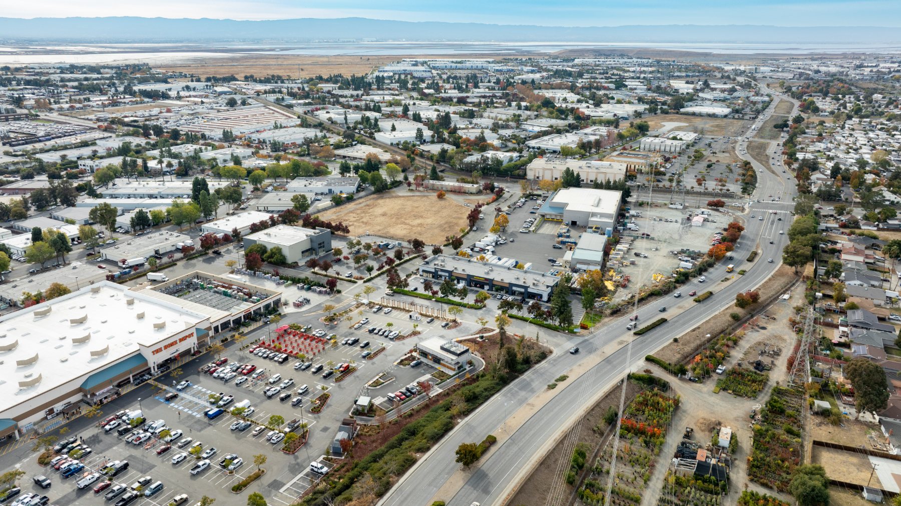 Aerial of Hugo Terrace with available suites marked
